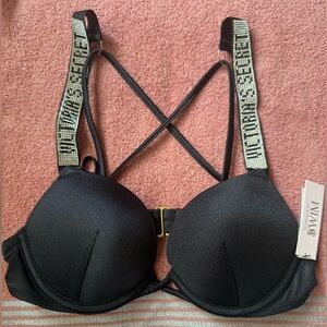 VICTORIA'S SECRET SWIM Shine Strap Sexy Tee Push-Up Bikini Top 32A PRICE IS FIRM
